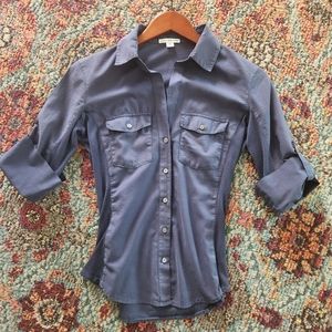 James perse navy blue top size 2